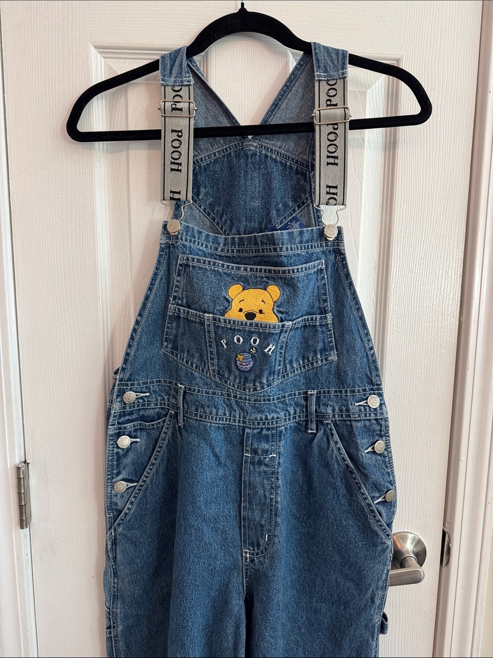 Vintage 90s/Y2k Winnie the Pooh Disney Denim Overalls Size Small